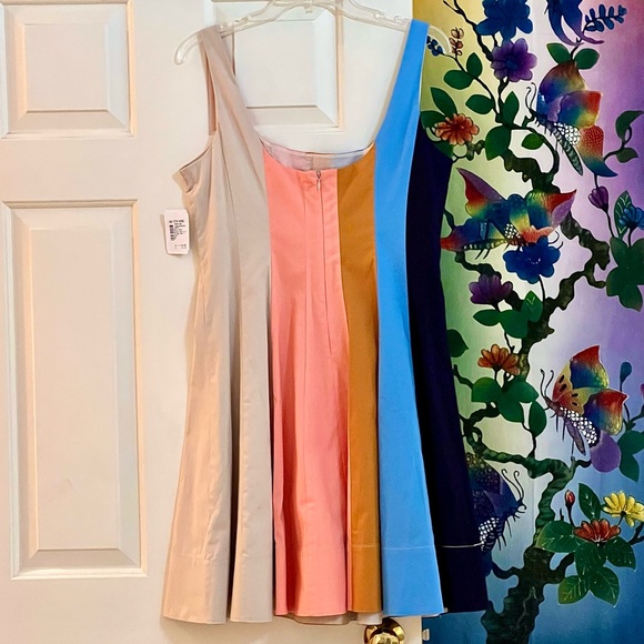 🌺🎉HP🎉🌺 NWT Staud Wells Mini Dress Land And Sea - Picture 13 of 16